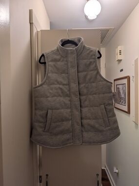 croft & barrow Light Gray Quilted Vest